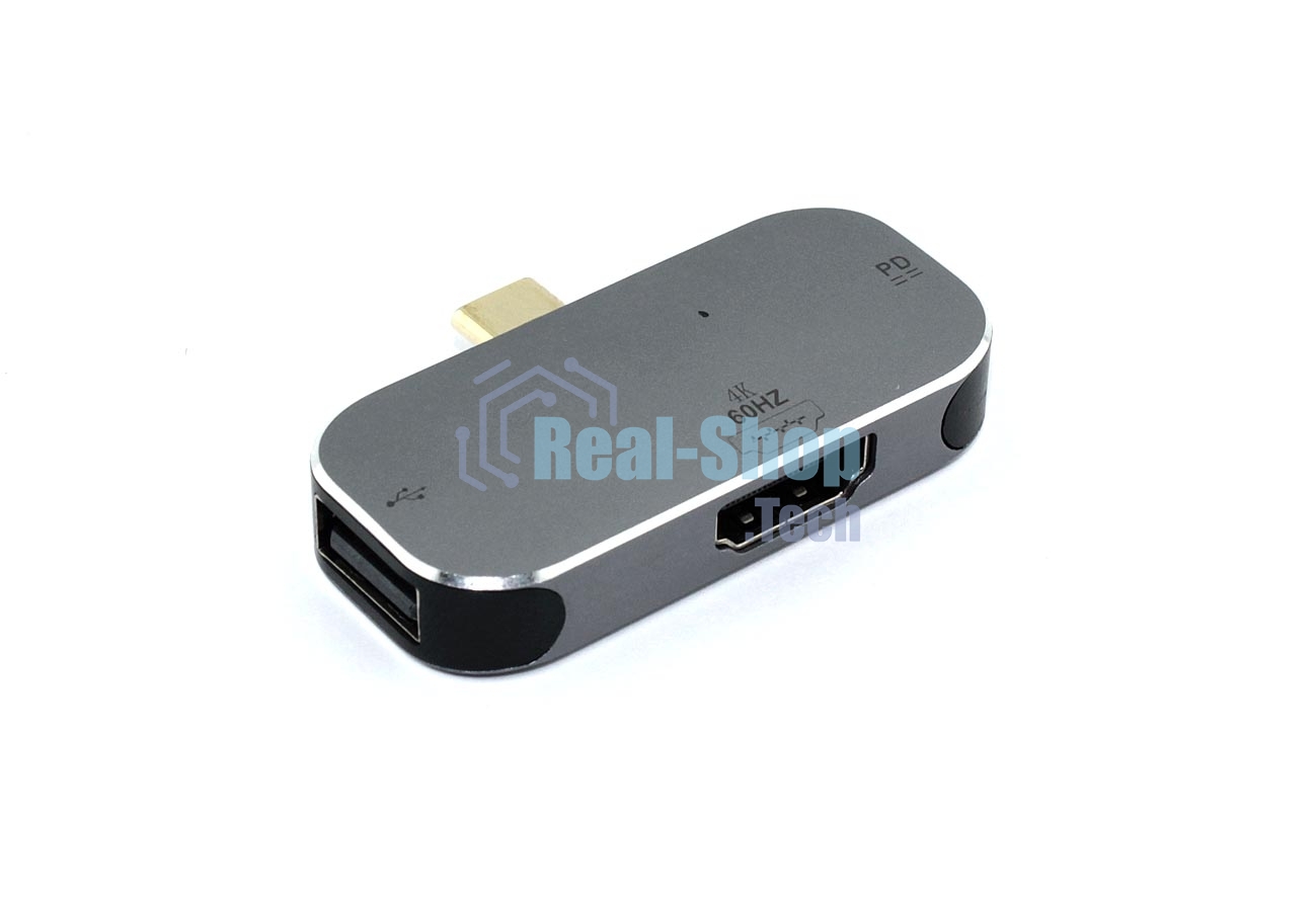 Адаптер Type-C на HDMI + USB + PD