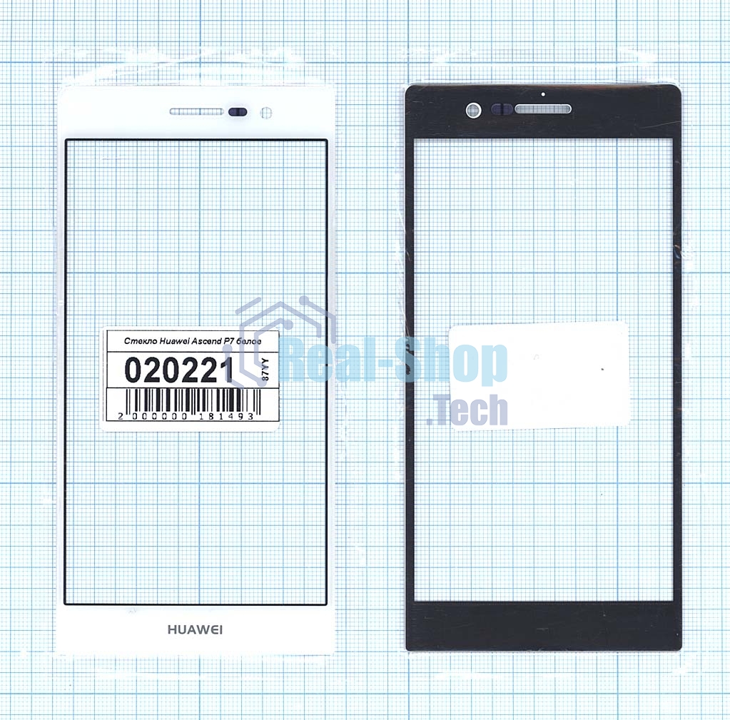 Стекло для Huawei Ascend P7 белое