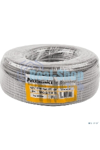 Кабель UTP PROconnect 4PR 24AWG, CU (медь), CAT5E, 100 МГц, PVC, серый, бухта 100 м