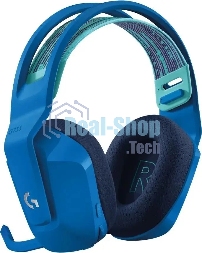 Гарнитура Logitech G733 синий, беспроводная, 2.4 ГГц, до 29 ч, LIGHTSYNC RGB
