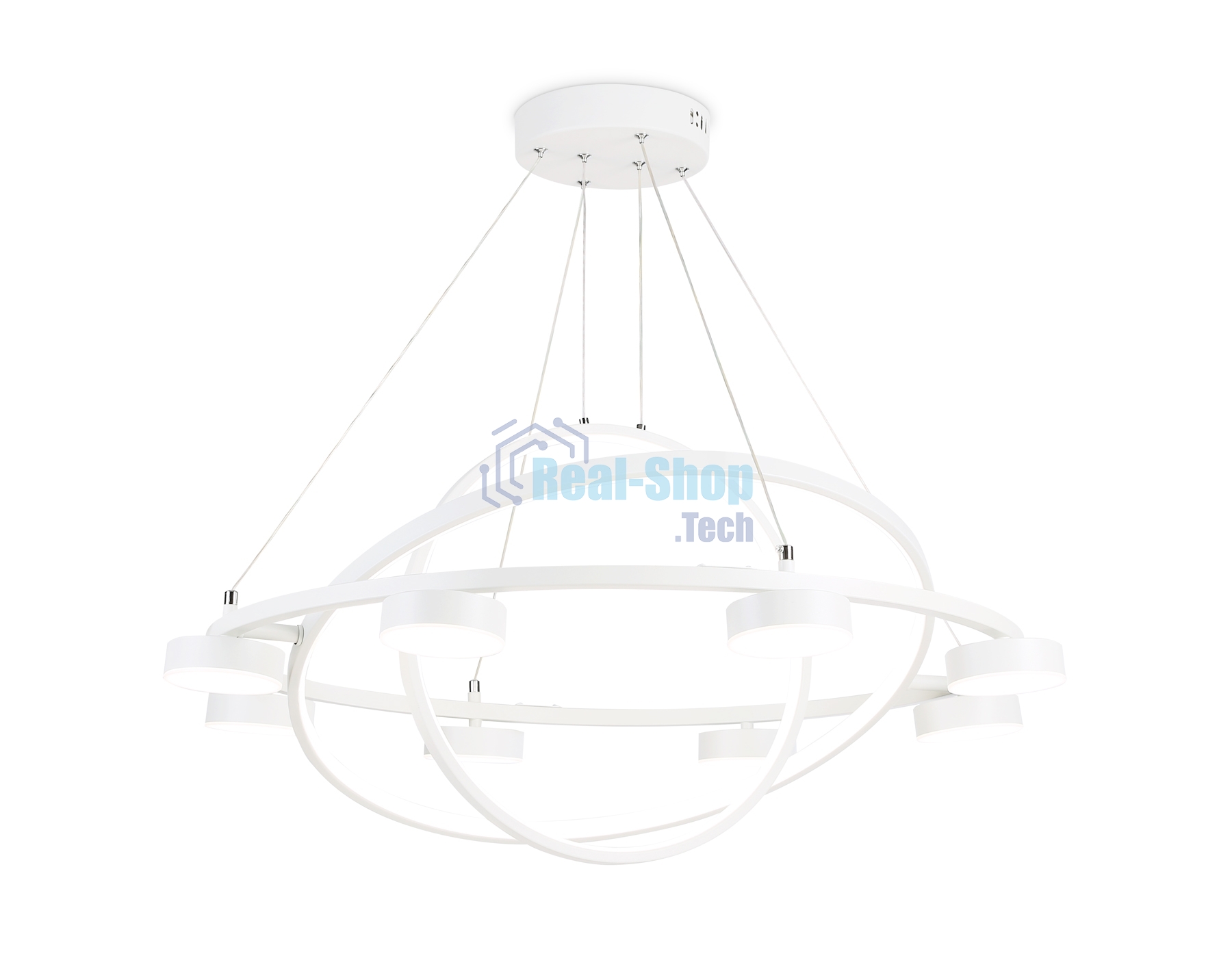Светильник Ambrella light FL51777/3+8 WH белый 3000K/4200K/6400K 112W D800/580/400*1200 (ПДУ ИК)