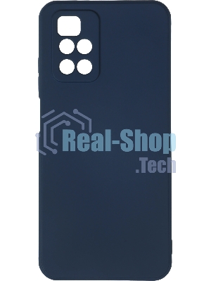 Чехол (клип-кейс) BORASCO Microfiber Case, для Xiaomi Redmi 10, синий