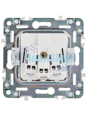 SKANDY Розетка з/к/ш с крышкой 16А IP44 SK-R11N никель | SK-R16-16-44-K50 | IEK