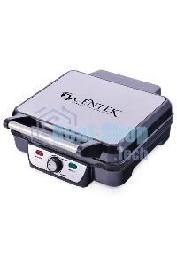 Гриль контактный электрический Centek CT-1463 1800 Вт, 2 жаровни 280х230 мм, антипригар, нагрев 240 гр, нерж отдел