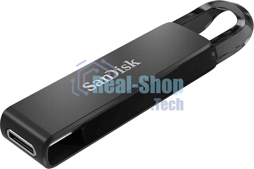 Флешка USB Sandisk CZ460 Ultra (SDCZ460-128G-G46), 128Gb, USB Type-C, R/W 150/30, черный