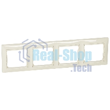 Рамка Legrand 774354 VALENA 4 ПОСТА ГОРИЗОНТАЛЬНЫЙ МОНТАЖ СЛОНОВАЯ КОСТЬ