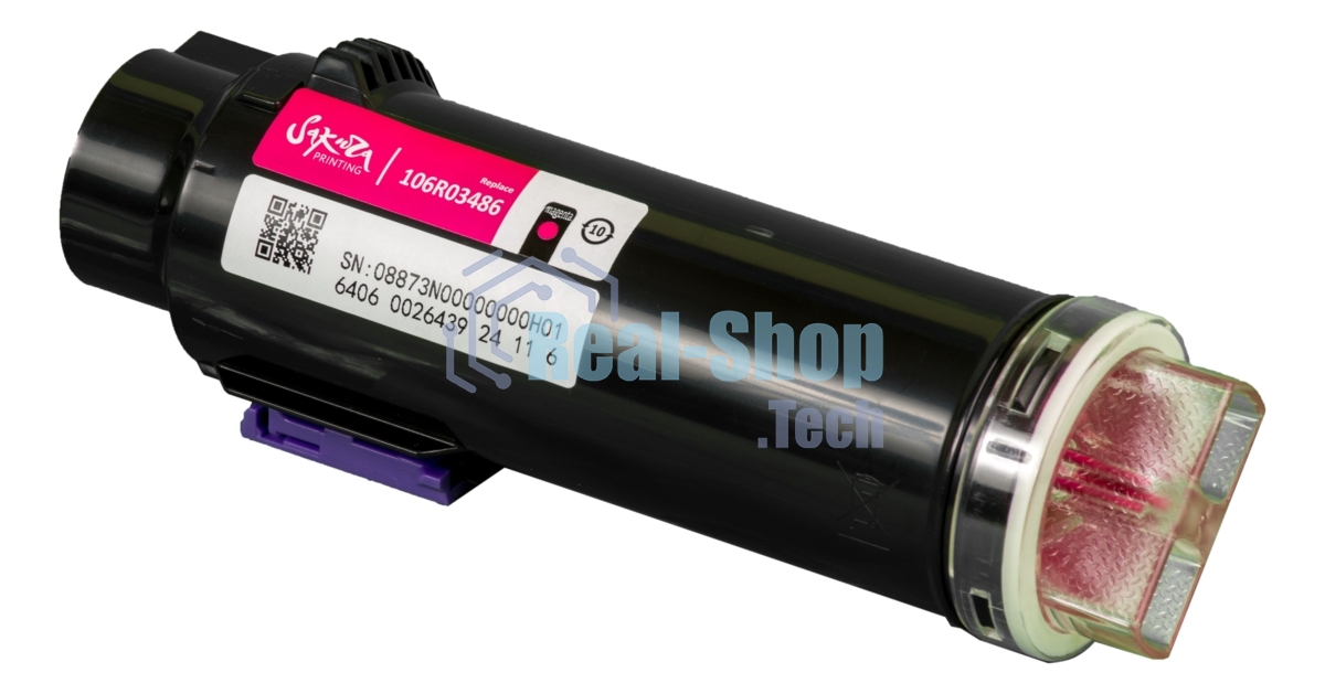 Картридж лазерный Sakura 106R03486 для Xerox Phaser, WC, пурпурный, 2400 к.