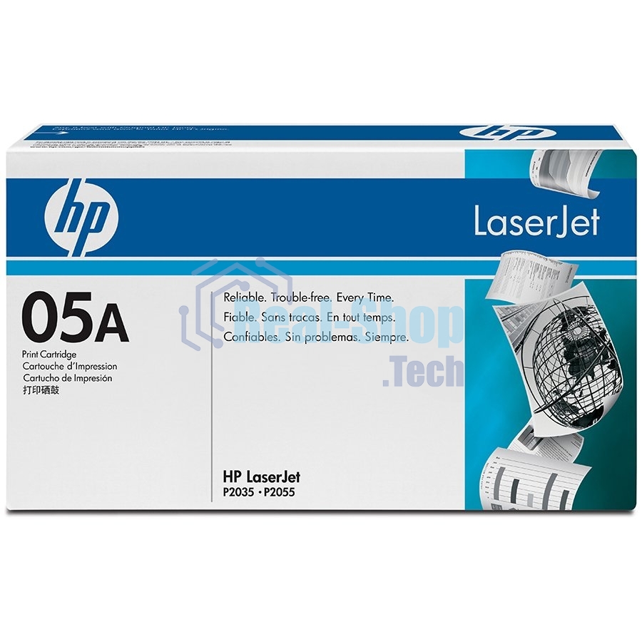 Картридж лазерный HP CE505A черный LJ P2055/P2035 (2300 стр.)