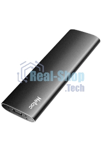 Внешний SSD Netac Z SLIM, 1TB, USB 3.2 Gen 2 Type-C, R/W 550/480, черный