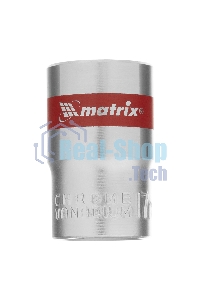 Головка торцевая Matrix, 17 мм, 6-гранная, CrV, под квадрат 1/2