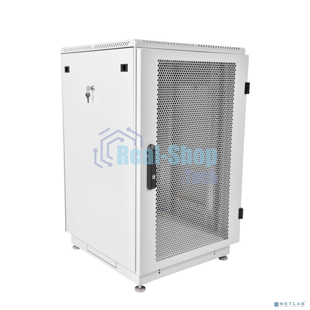 Шкаф телекоммуникационный напольный 18U Шкаф состоит из: 11186845111, 21186800001 (600x800) дверь перфорированная (2 места), ШТК-М-18.6.8-4ААА