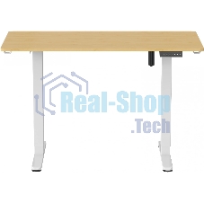 Стол компьютерный Cactus CS-ED-WTBAM столешница бамбук, бежевый, каркас белый