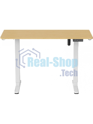 Стол компьютерный Cactus CS-ED-WTBAM столешница бамбук, бежевый, каркас белый