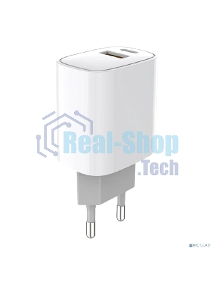 Сетевое зарядное устройство Rexant с двумя портами USB-A + USB-C, 20 Вт