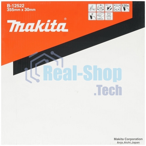Круг пильный Makita B-12522 Z120 PremiumФ355х25.4х3мм 120зуб по алюминию