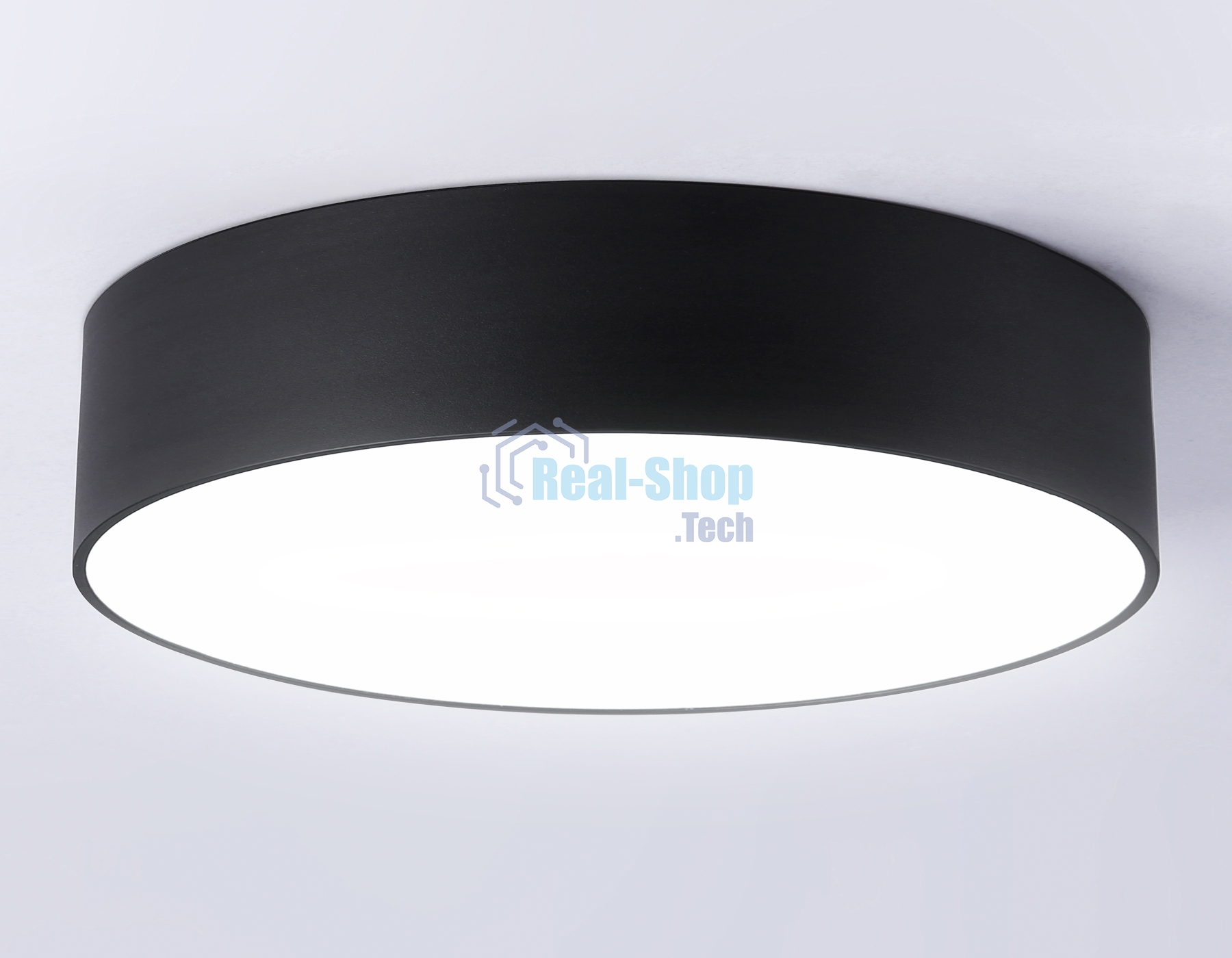 Потолочный светодиодный светильник Ambrella light FV5526 BK черный LED 35W 4200K D300*58 (Без ПДУ)