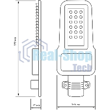 Светильник светодиодный Gauss Qpus 370х145х45 30Вт 5000К 3600лм IP65 110-260В уличный КСС 