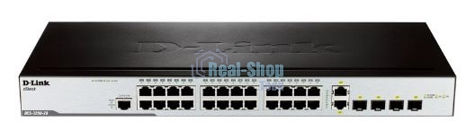 Коммутатор управляемый 2 уровня D-Link DES-3200-28/C1A с 24 портами 10/100BASE-T + 2 комбо-портами 1000Base-T/SFP