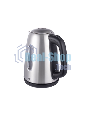 Чайник электрический BQ KT1822SW черный/стальной, мощность 2200Вт, Максимальный объем 1.7л