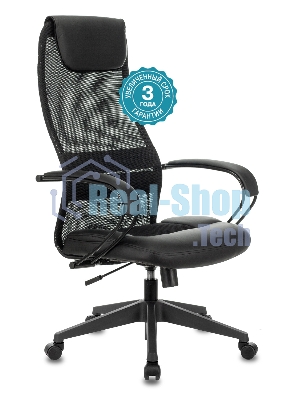 Кресло Бюрократ CH-608/BLACK TW-01 TW-11 черный, экокожа