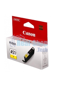 Картридж струйный CLI-451Y (6526B001) для Canon PIXMA iP7240/MG6340/MG5440, Желтый(Yellow), 344стр.