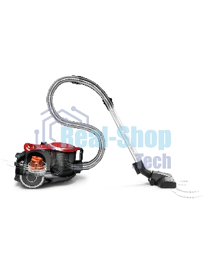 Пылесос Bosch BGS412234A красный, 2200 Вт, уборка сухая, пылесборник контейнер, 2.4 л