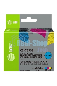 Картридж струйный Cactus CS-CB338 №141XL трехцветный (18 мл.) для HP DJ D4263/D4363/D5360/DJ J5783/J6413/PS C4273/C4283/C4343/C4383/C4473/C4483/C4583/C5283/D5363