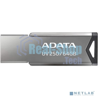 Флешка USB ADATA UV250 (AUV250-64G-RBK), 64Gb, USB 2.0, R/W 25/10, черный