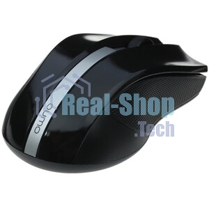 Мышь беспроводная Qumo Office M15 Style черный, 1000 dpi, радиоканал, USB, кнопки - 3