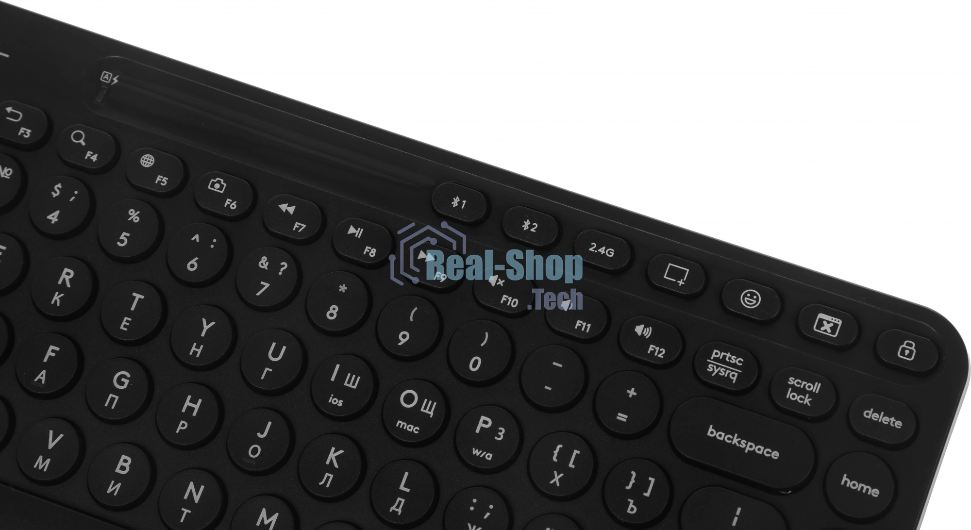 Клавиатура беспроводная A4Tech Fstyler FBK36C AS, USB, Bluetooth/Радиоканал, черный