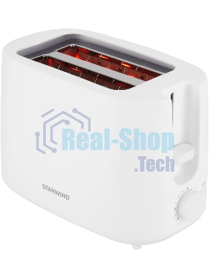 Тостер Starwind ST4107 белый, 750 Вт, 2 слота