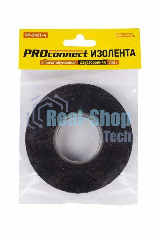 Изолента ХБ PROconnect 18 х 0,35 мм, (ролик 31,9 м/200 г) (2-ПОЛ)