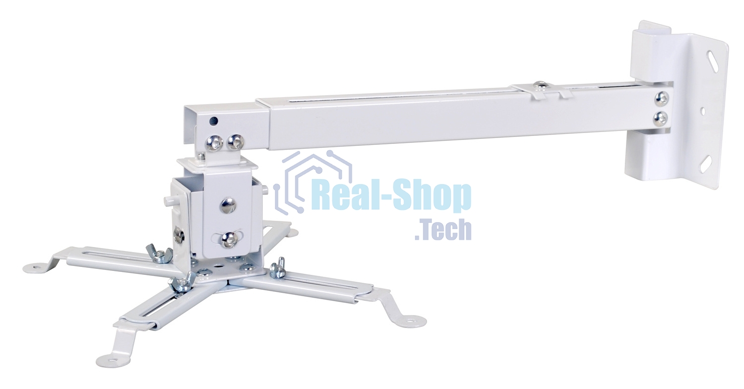 Кронштейн для проектора Cactus CS-VM-PRE01-WT белый макс.20кг настенный и потолочный поворот и наклон