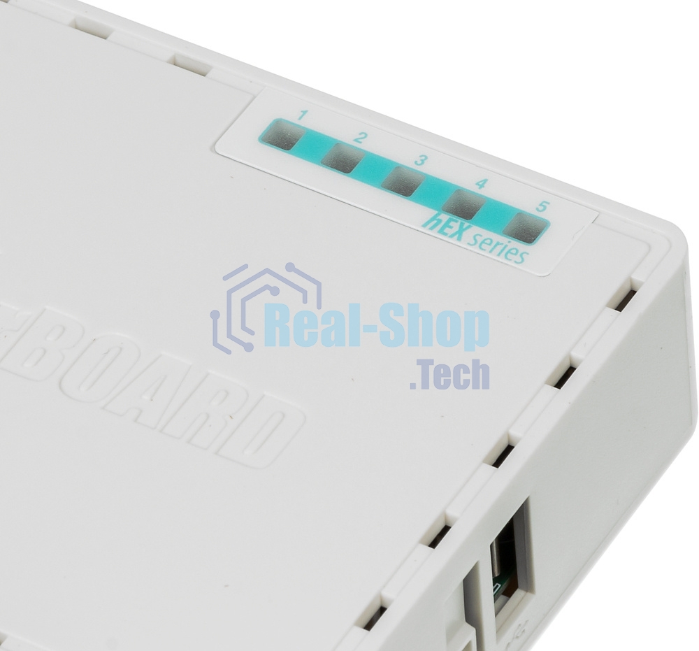 Роутер MikroTik RB750Gr3 hEX (RouterOS L4) with power supply and case 5 port 10/100/1000 гигабитный высокопроизводительный Ethernet