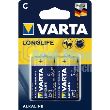 Батарейки VARTA Long Life C блистер 2 04114101412