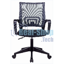 Кресло Бюрократ CH 696 серый TW-04 сиденье черный TW-11 сетка/ткань крестов. пластик