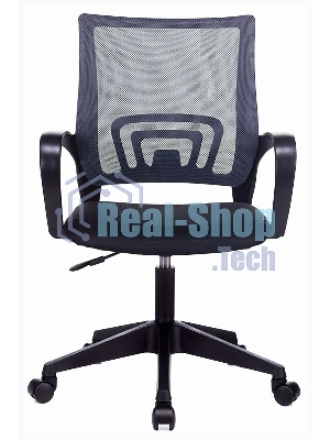 Кресло Бюрократ CH 696 серый TW-04 сиденье черный TW-11 сетка/ткань крестов. пластик