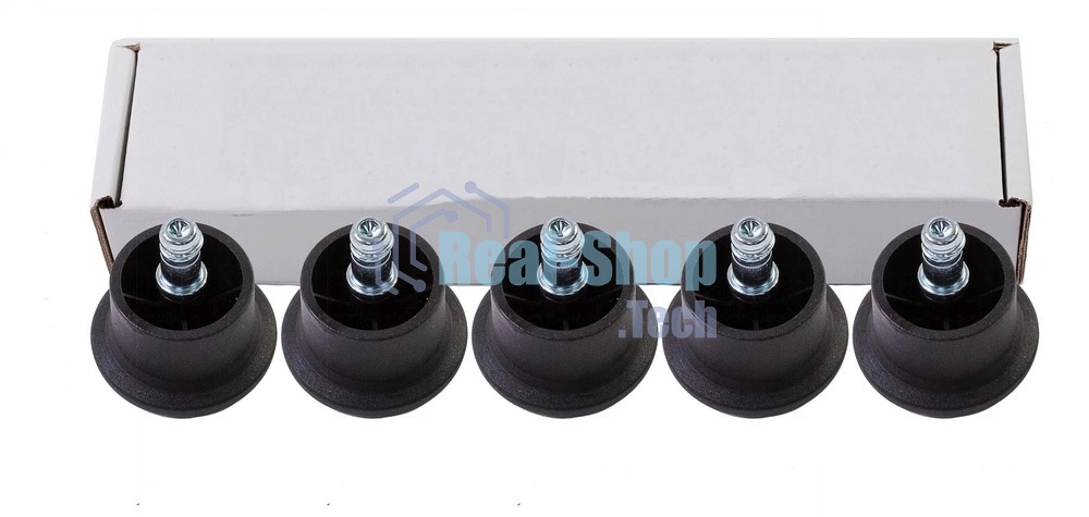 Набор заглушек для кресел Бюрократ FootSet35 черный для паркета/ламината