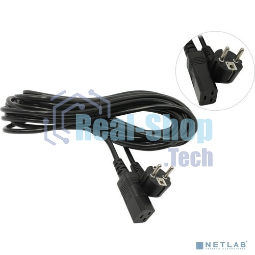 Кабель питания ExeGate Power PC19-10P (Евровилка Schuko->С19) VDE-250V-3*1.5-CU, черный, 16А, 10м