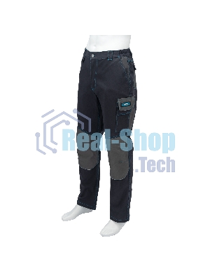 Брюки профессиональные рабочие, 97% хлопок 3% спандекс, XXXL Gross