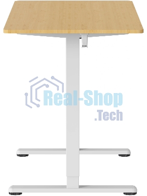 Стол компьютерный Cactus CS-ED-WTBAM столешница бамбук, бежевый, каркас белый