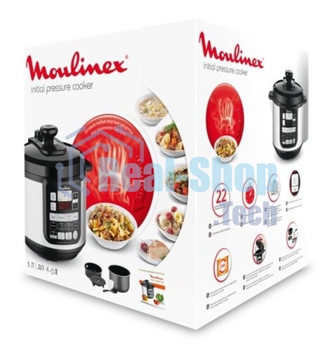 Мультиварка-скороварка Moulinex CE620D32 5л 1000Вт серебристый/черный
