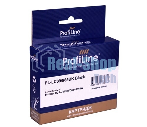 Картридж струйный ProfiLine PL-LC39/985BK для принтеров Brother DCP-J125/DCP-J315W/DCP-J515W/MFC-J220/MFC-J265W/MFC-J410/MFC-J415W с чернилами Black