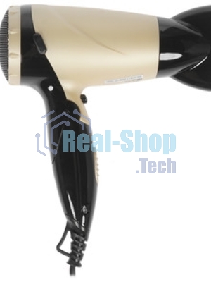 Фен Centek CT-2209 BLG черный/золотой перламутр, 1600 Вт, компактный