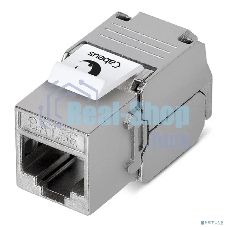 Модуль универсальный Cabeus, keystone, 1хRJ45(8P8C), Toolless, кат. 5е, экр., белый