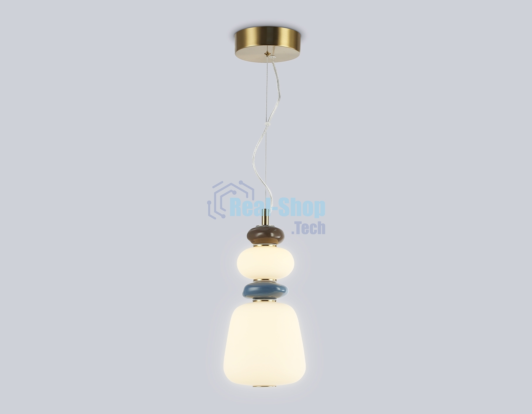 Светильник Ambrella light LH53162 SB/WH бронза/белый 12W 3000K D170*1510