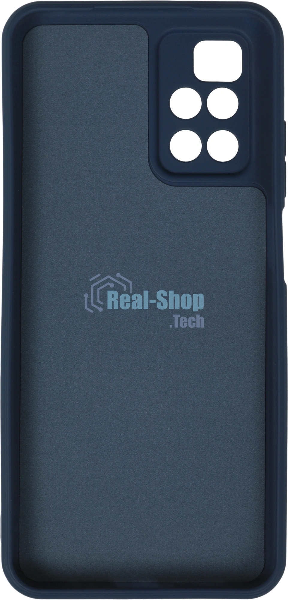 Чехол (клип-кейс) BORASCO Microfiber Case, для Xiaomi Redmi 10, синий