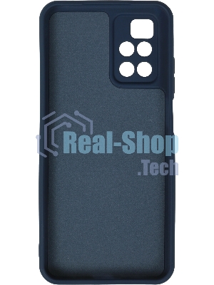 Чехол (клип-кейс) BORASCO Microfiber Case, для Xiaomi Redmi 10, синий