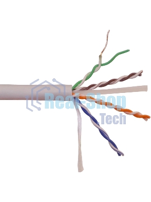 Кабель информационный Lanmaster LAN-6EUTP-HFLT-GY кат.6 UTP 4 пары 23AWG LSZH внутренний 305м серый