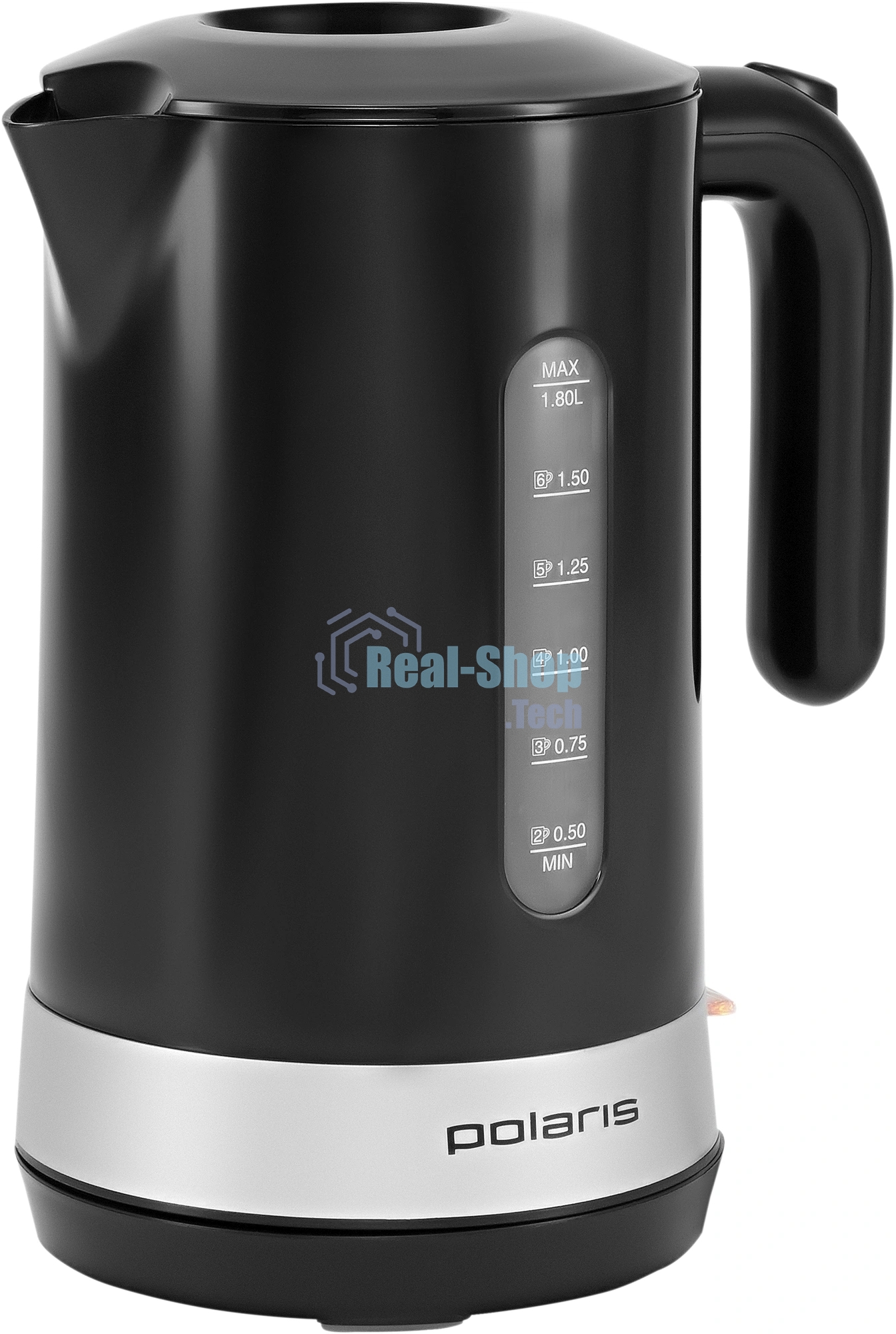 Чайник электрический Polaris PWK 1803C Water Way Pro, пластик Черный